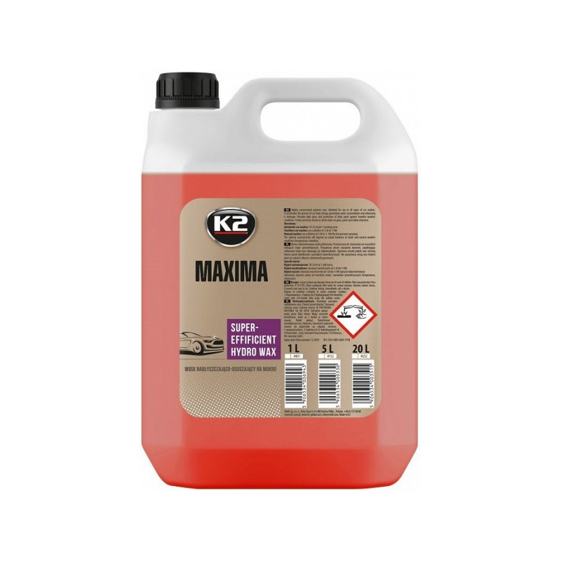 K2 MAXIMA HYDRO WAX KUIVATUSVAHA 5L KONTS