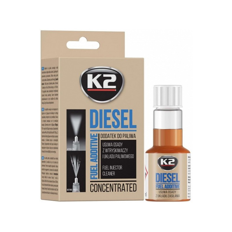 K2 DIESEL DIISLIKÜTUSE LISAND/PUHASTUSAINE 50ML