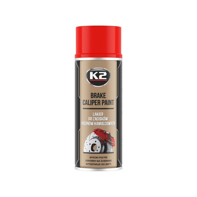 K2 BRAKE CALIPER PAINT +260°C KUUMAKINDEL VÄRV PUNANE 400ML/AE