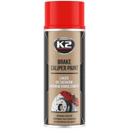 K2 BRAKE CALIPER PAINT +260°C KUUMAKINDEL VÄRV PUNANE 400ML/AE