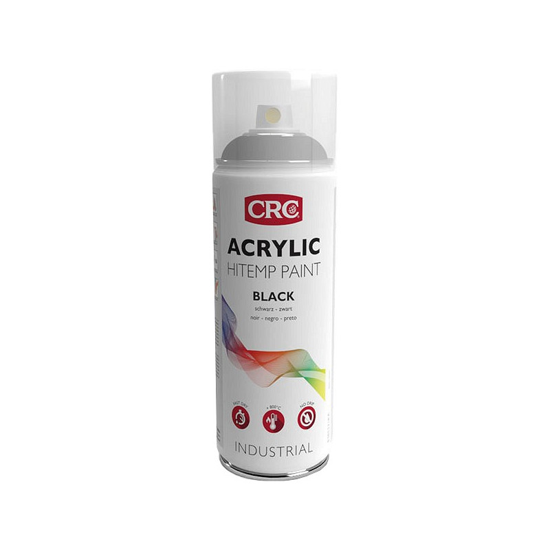 CRC ACRYL RAL +800C MUST HI-TEMP KUUMAKINDEL VÄRV 400ML/AE