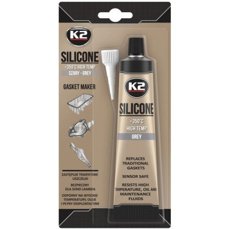 K2 SILICONE GREY SILIKOONHERMEETIK HALL +350°C 85G/TUUB