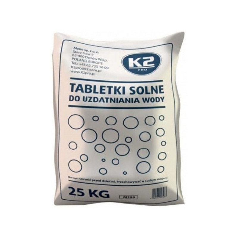 K2 SALT TABS SOOLATABLETID VEEPEHMENDUSSÜSTEEMILE 25KG