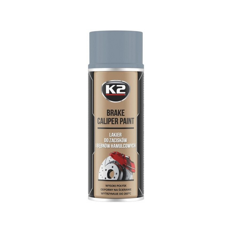 K2 BRAKE CALIPER PAINT +260°C KUUMAKINDEL VÄRV HÕBEDANE 400ML/AE