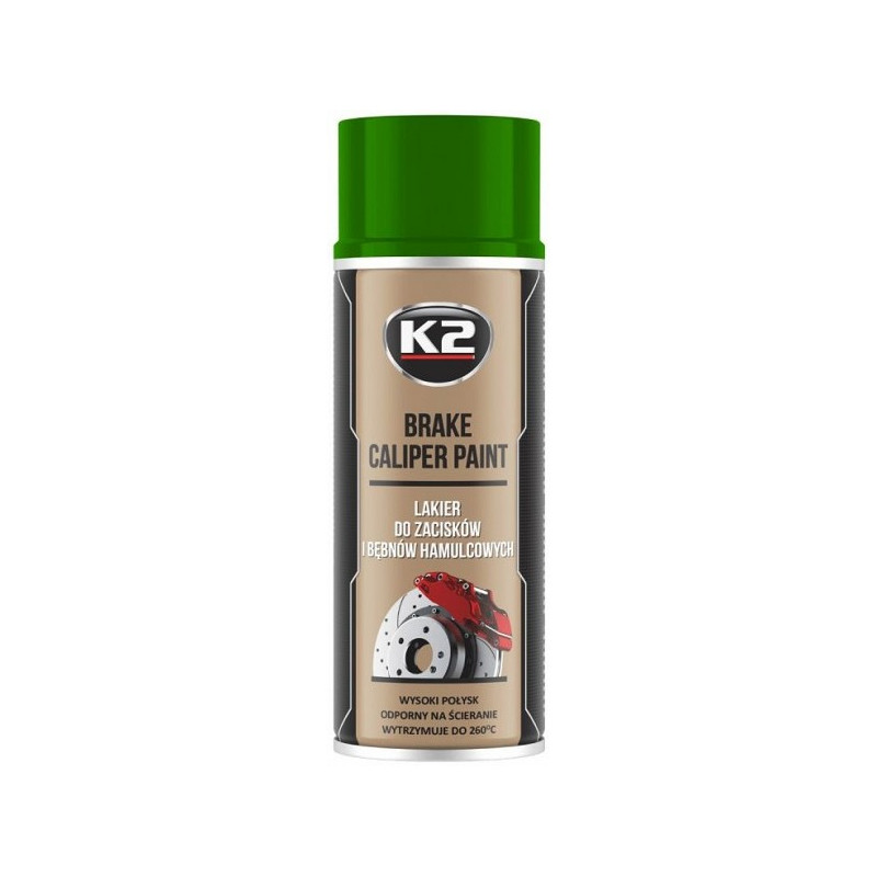 K2 BRAKE CALIPER PAINT +260°C KUUMAKINDEL VÄRV ROHELINE 400ML/AE