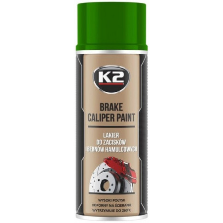 K2 BRAKE CALIPER PAINT +260°C KUUMAKINDEL VÄRV ROHELINE 400ML/AE