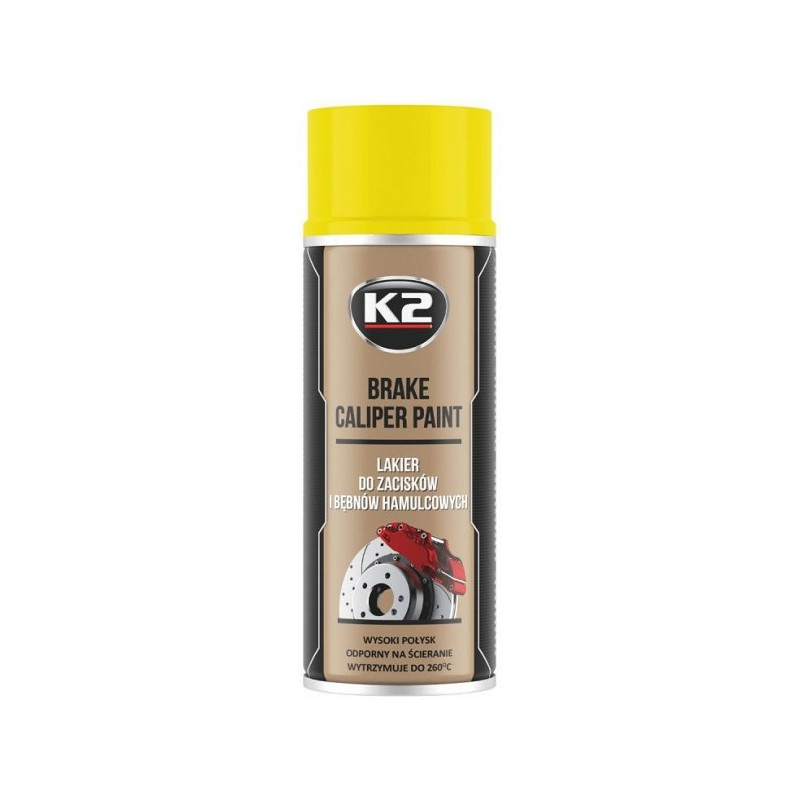 K2 BRAKE CALIPER PAINT +260°C KUUMAKINDEL VÄRV KOLLANE 400ML/AE