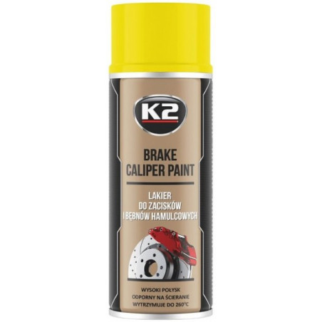 K2 BRAKE CALIPER PAINT +260°C KUUMAKINDEL VÄRV KOLLANE 400ML/AE