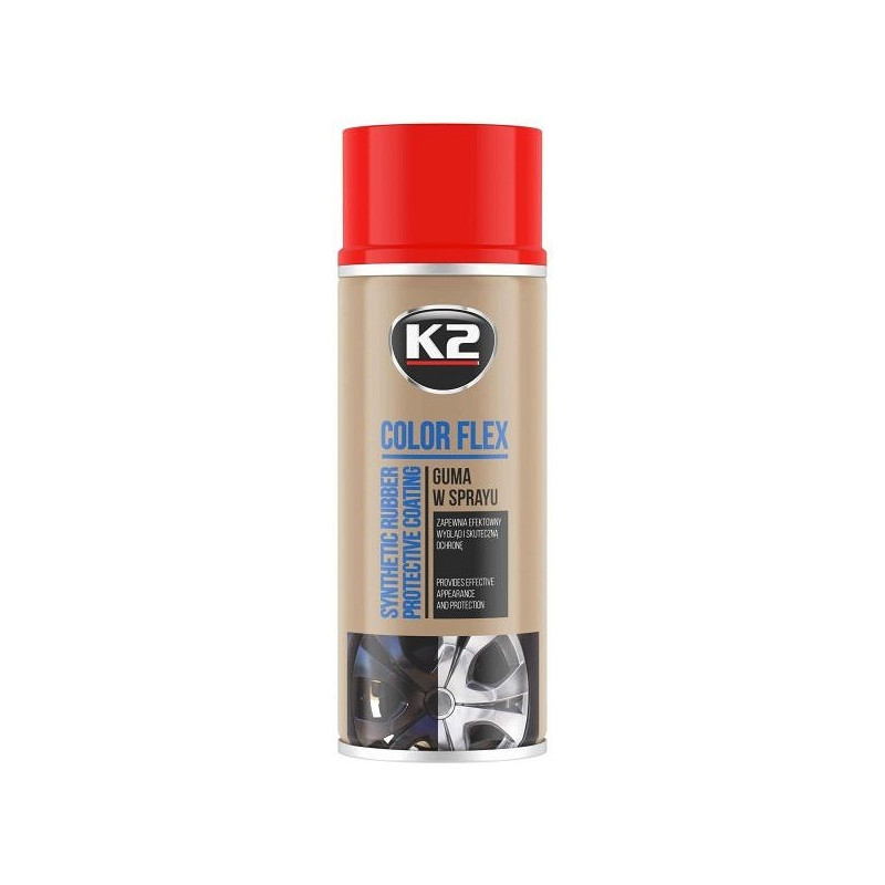 K2 COLOR FLEX EEMALDATAV KUMMISPREI PUNANE 400ML/AE