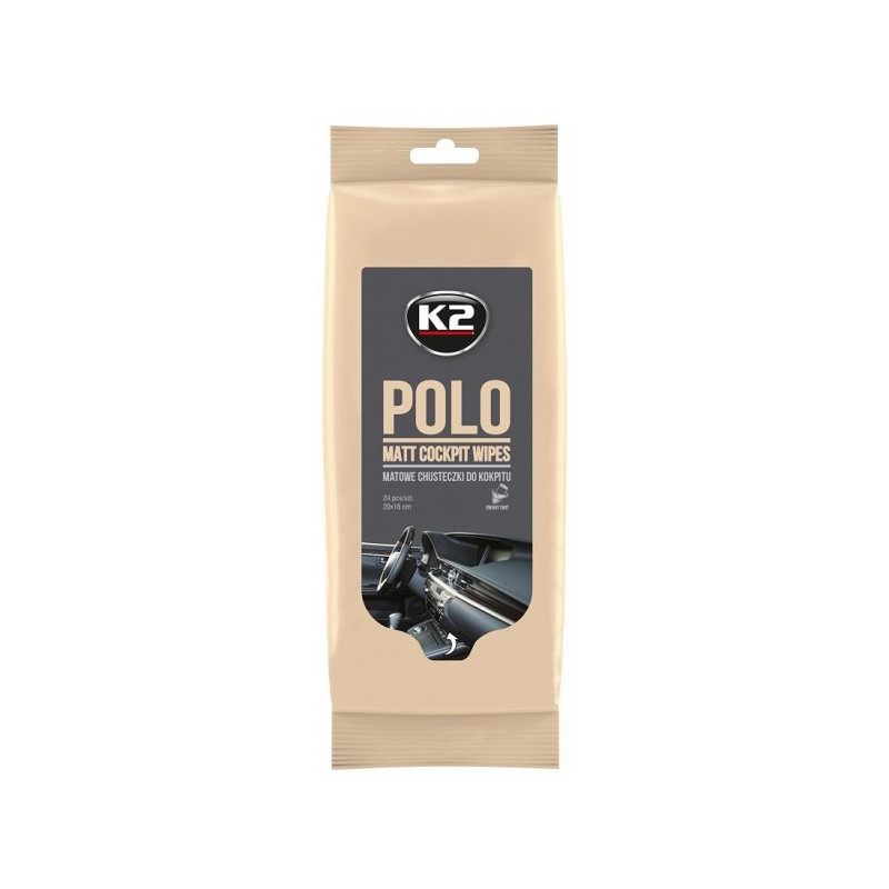 K2 POLO MATT COCKPIT WIPES SALONGIPUHASTUSLAPID MATT 24TK