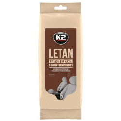 K2 LETAN LEATHER CLEANER WIPES NAHAPUHASTUSLAPID 24TK