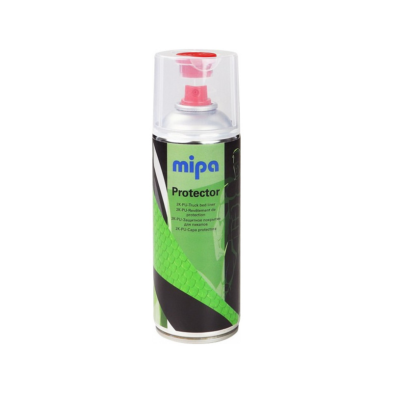 PROTECTOR (LINEX/RAPTOR ANALOOG) AEROSOOLPUDEL 2K KÕVENDIGA 400ML MUST MIPA