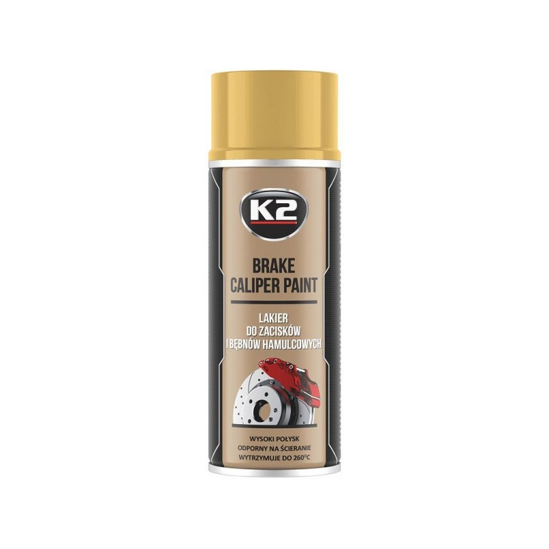 K2 BRAKE CALIPER PAINT +260°C KUUMAKINDEL VÄRV KULDNE 400ML/AE