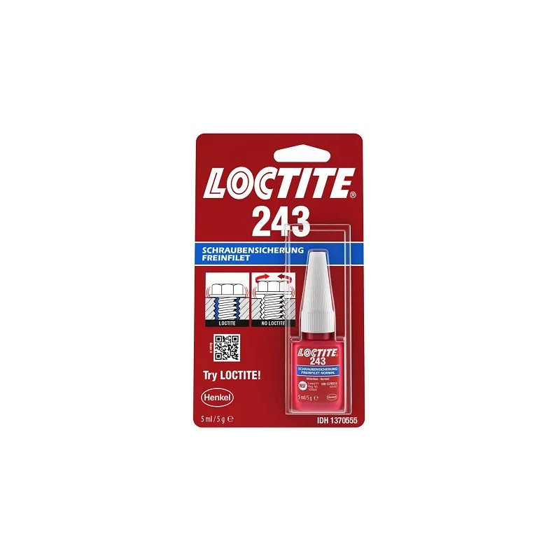 LOCTITE 243 KEERMELIIM (KESKMISE TUGEVUSEGA) ROHELINE 5ML/PUDEL