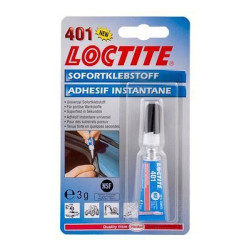 LOCTITE 401 KIIRLIIM RASKESTILIIMITAVATELE MATERJALIDELE 3G BLISTER