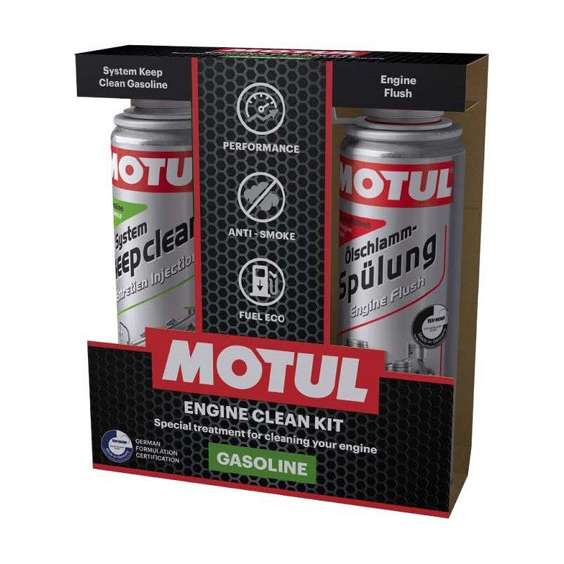 MOTUL ENGINE CLEAN KIT (BENSIIN) 2X300ML (B2C)