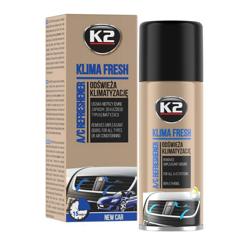 K2 KLIMA FRESH NEW CAR KONDITS./KLIIMASÜST. PUHASTAJA 150ML/AE